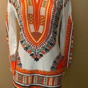 A real nice bright colored orange and brown white